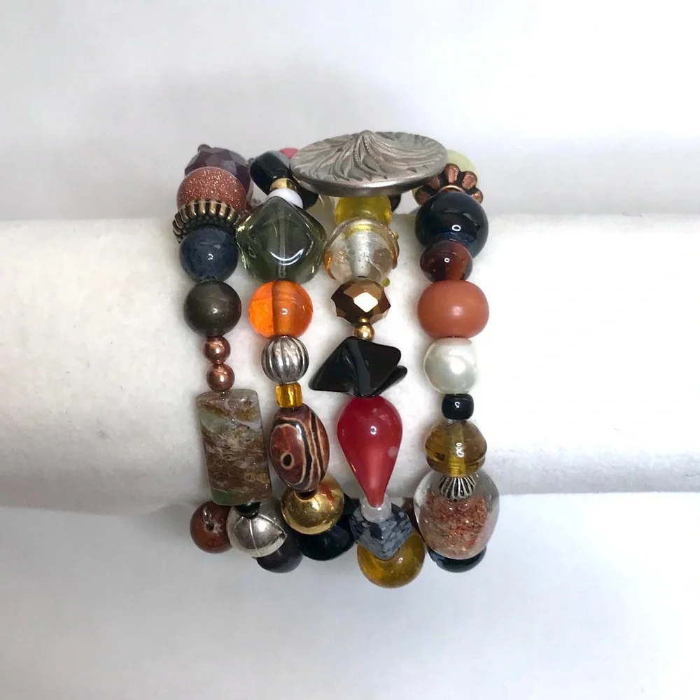Handmade Bracelet with Vintage and Modern Elements (NB12-6H) - Picture 3 of 9